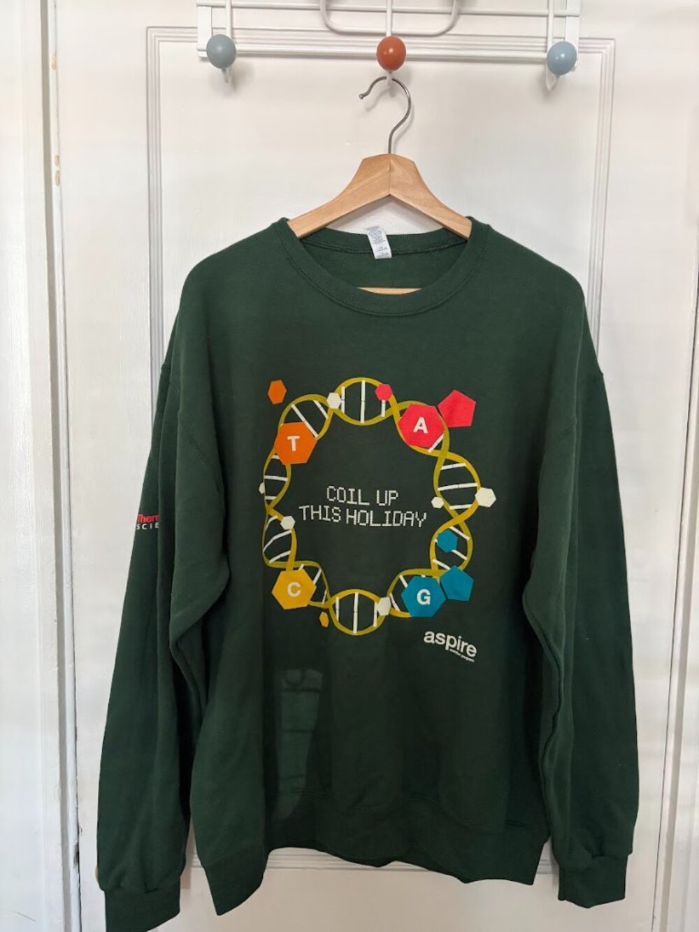 Thermo Fisher holiday sweatshirt